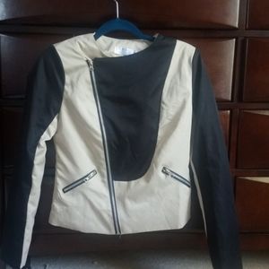 Size Small Cream and Black Jacket